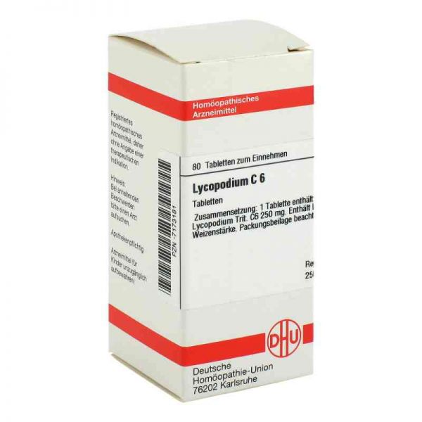 Lycopodium C 6 Tabletten (80 stk)