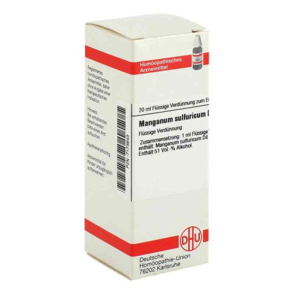 Manganum Sulfuricum D 6 Dilution (20 ml)