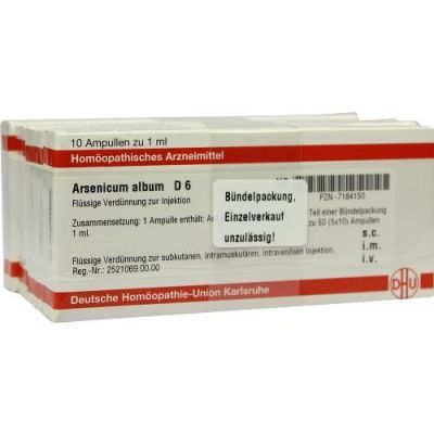 Arsenicum Album D 6 Ampullen (50X1 ml)