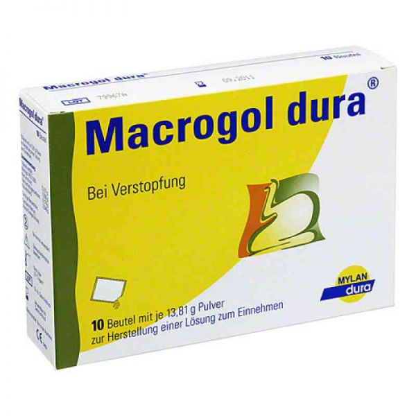 Macrogol dura Pulv.z.herst.e.lsg.z.einnehmen (10 stk)