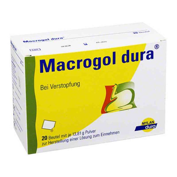 Macrogol dura Pulv.z.herst.e.lsg.z.einnehmen (20 stk)