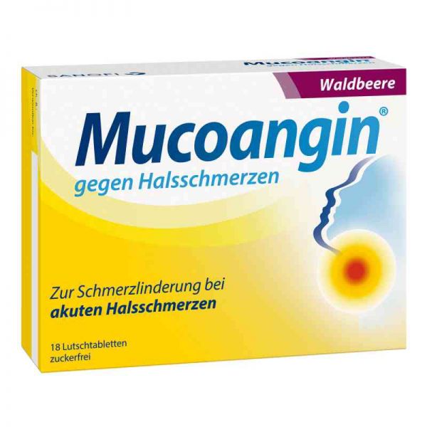 Mucoangin gegen Halsschmerzen Waldbeere (18 stk)