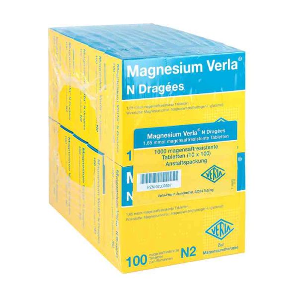 Magnesium Verla N Dragees (10X100 stk)