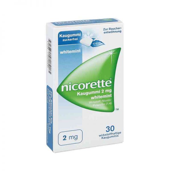 Nicorette 2mg whitemint (30 stk)