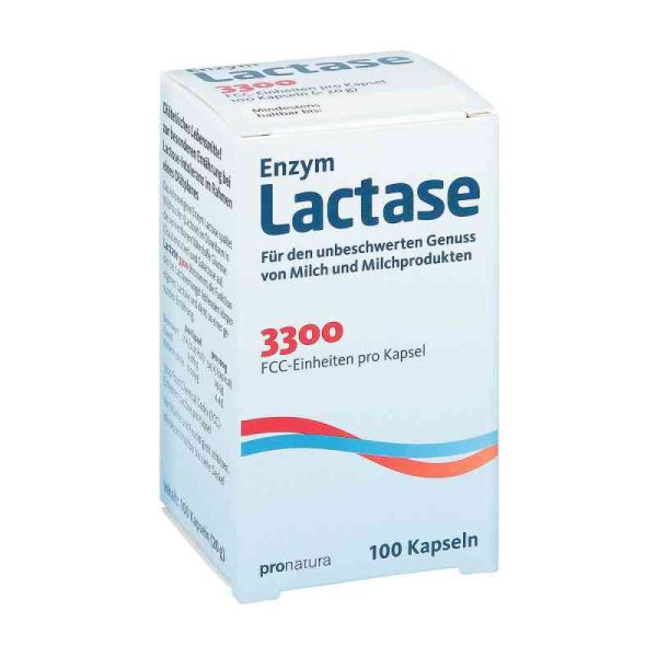 Lactase 3300 Fcc 200 mg Kapseln (100 stk)