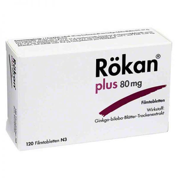 Rökan plus 80mg (120 stk)