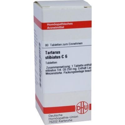 Tartarus Stibiatus C 6 Tabletten (80 stk)