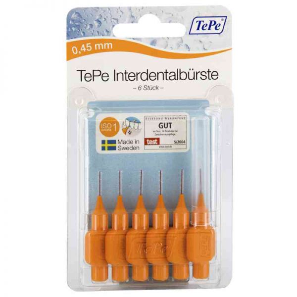 Tepe Interdentalbürste 0,45mm orange (6 stk)