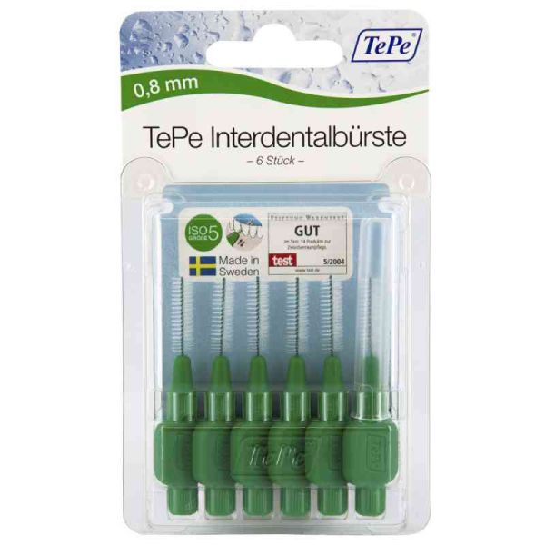 Tepe Interdentalbürste 0,8mm grün (6 stk)