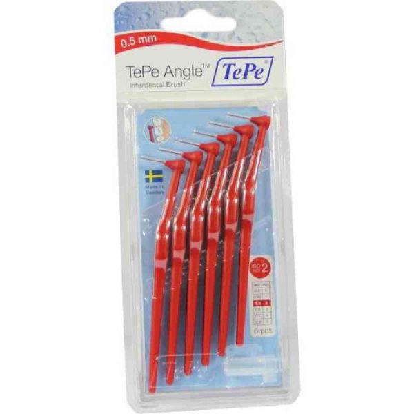 Tepe Angle Interdentalbürste 0,5mm rot (6 stk)