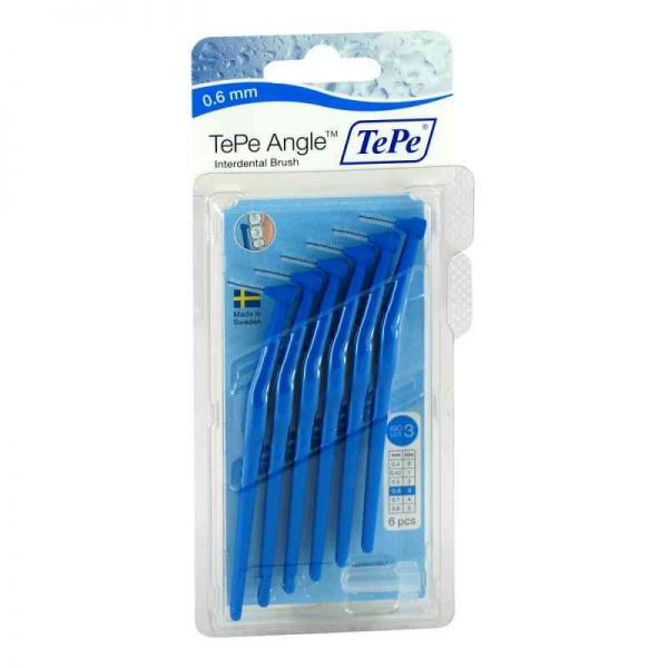 Tepe Angle Interdentalbürste 0,6mm blau (6 stk)