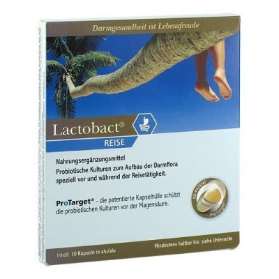 Lactobact Reise magensaftresistente Kapseln (10 stk)