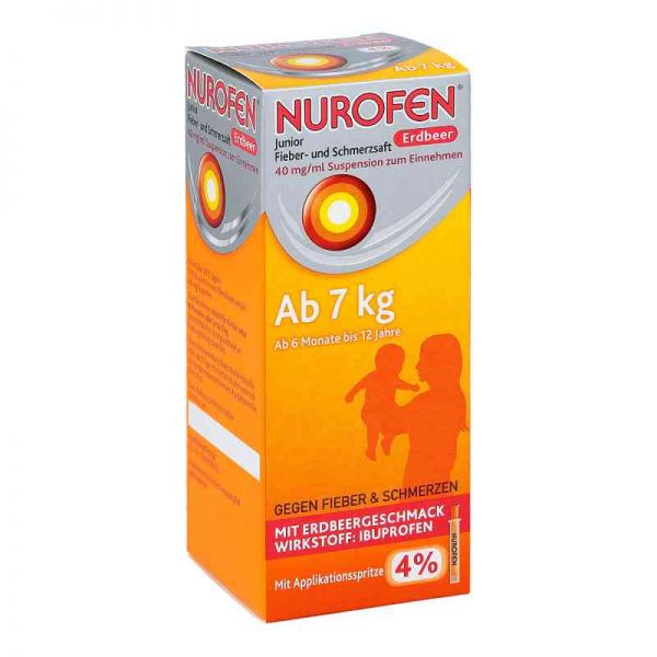 Nurofen Junior Fieber- und Schmerzsaft Erdbeer 40mg/ml (100 ml)