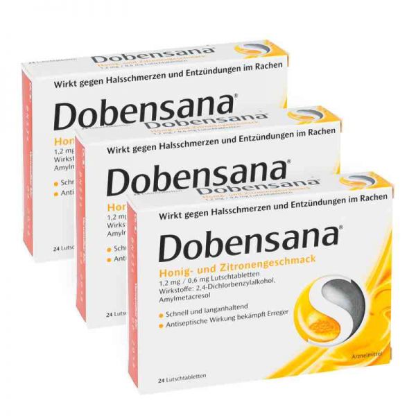 Dobensana Honig und Zitronengeschmack 1,2mg0,6mg 24 stk (3x24 stk)