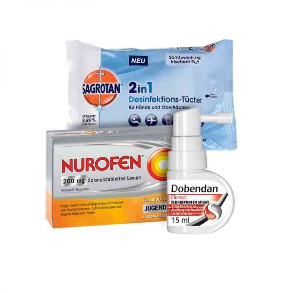 Erkältungsset Dobendan, Nurofen, Sagrotan (1 stk)