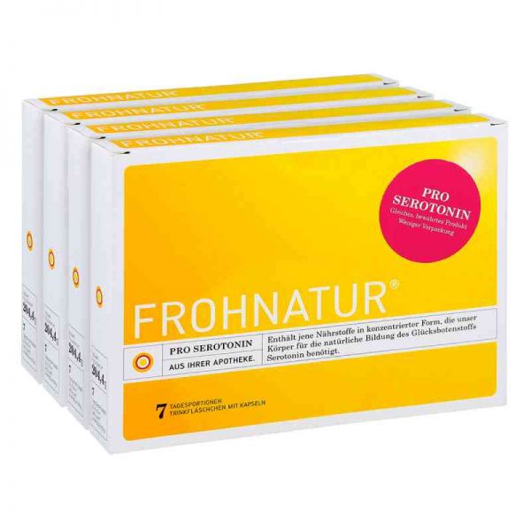 Frohnatur Mood Tonic Trinkfläschen mit Kapseln (4x7 stk)