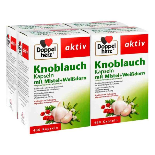 Doppelherz aktiv Knoblauch mit MistelWeißdorn (4x480 stk)