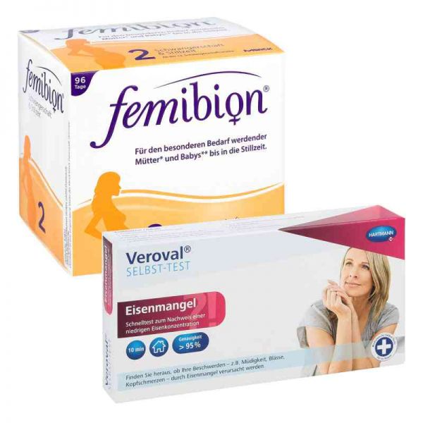 Femibion Schwangerschaft 2 & Veroval Eisenmangeltest (1 Pck)