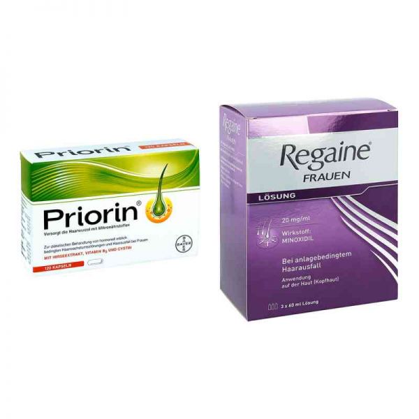 Priorin Neu Kapseln bei Haarausfall + Regaine Frauen (1 Pck)