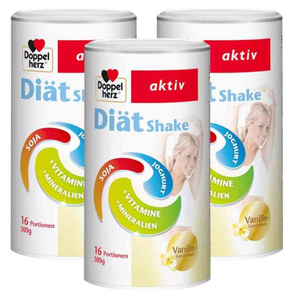 Doppelherz Diätshake Vanille 3er Paket (3 x 500 g)