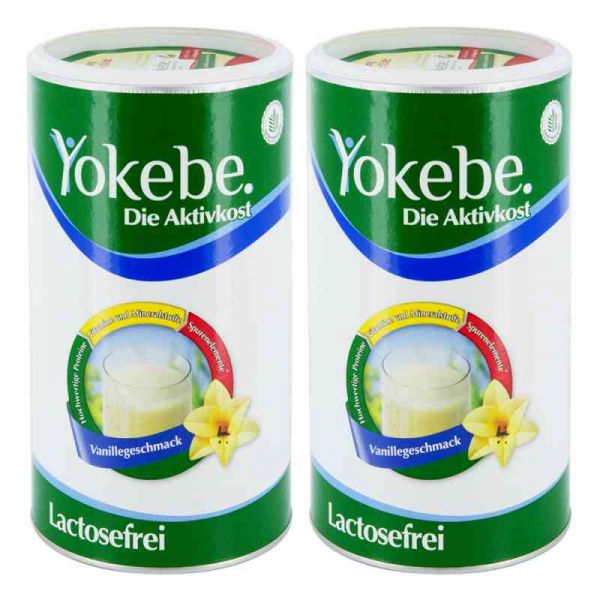 Yokebe Lactosefrei Vanille Pulver (2x500 g)