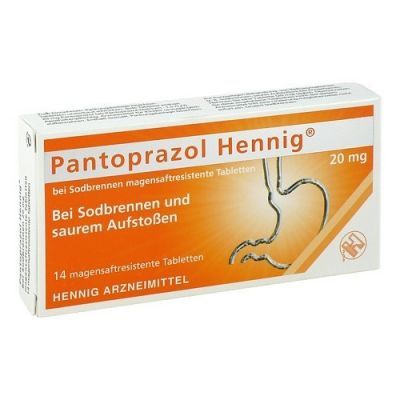 Pantoprazol Hennig bei Sodbrennen 20mg (14 stk)