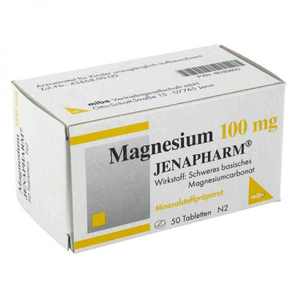 Magnesium 100 mg Jenapharm Tabletten (50 stk)