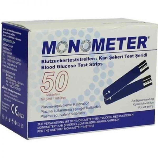 Monometer Blutzucker-teststreifen P plasma-äquiv. (2X25 stk)