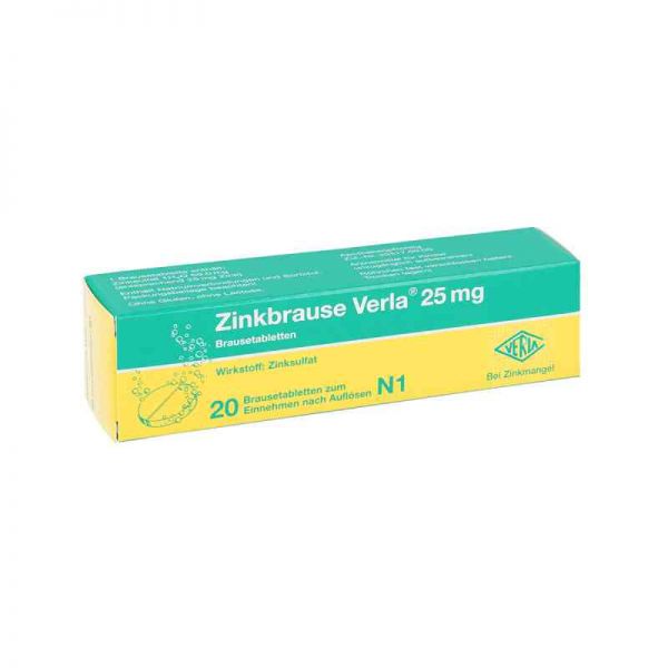 Zinkbrause Verla 25mg (20 stk)