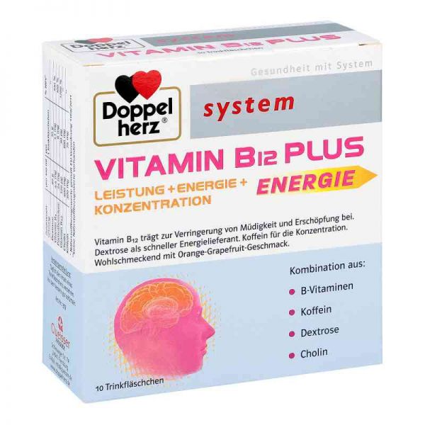 Doppelherz Vitamin B12 Plus system Trinkampullen (10X25 ml)