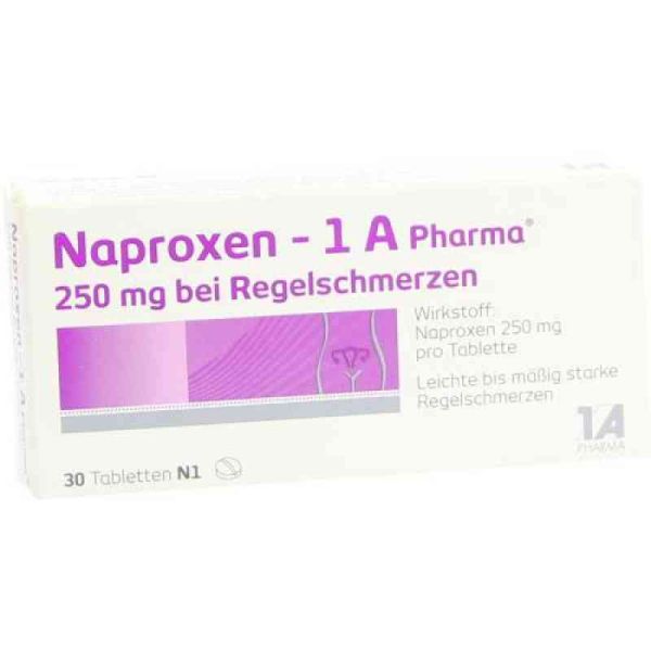 Naproxen-1A Pharma 250mg bei Regelschmerzen (30 stk)