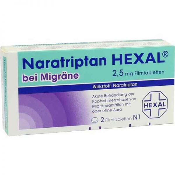 Naratriptan HEXAL bei Migräne 2,5mg (2 stk)