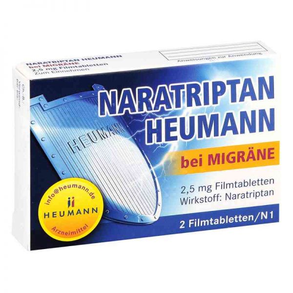 Naratriptan Heumann bei Migräne 2,5mg (2 stk)