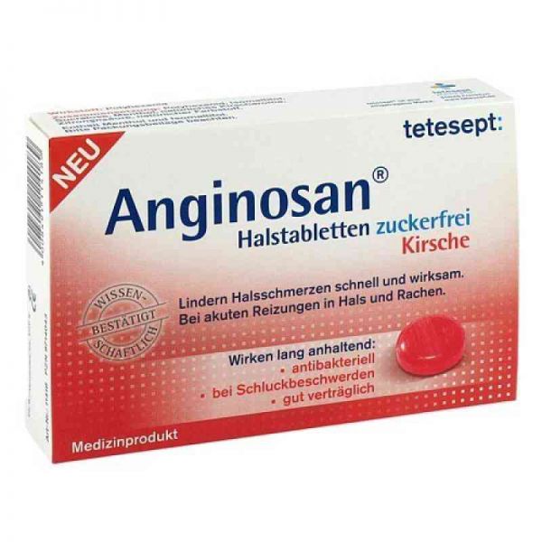 Tetesept Anginosan Halstabletten zuckerfrei Kirsch (20 stk)