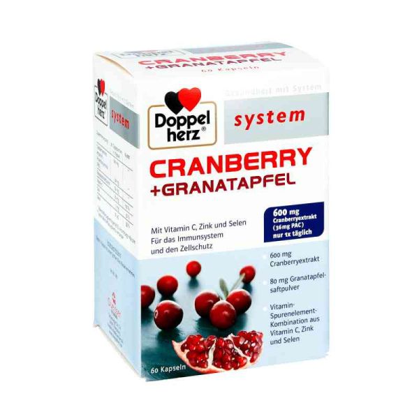 Doppelherz Cranberry + Granatapfel system Kapseln (60 stk)