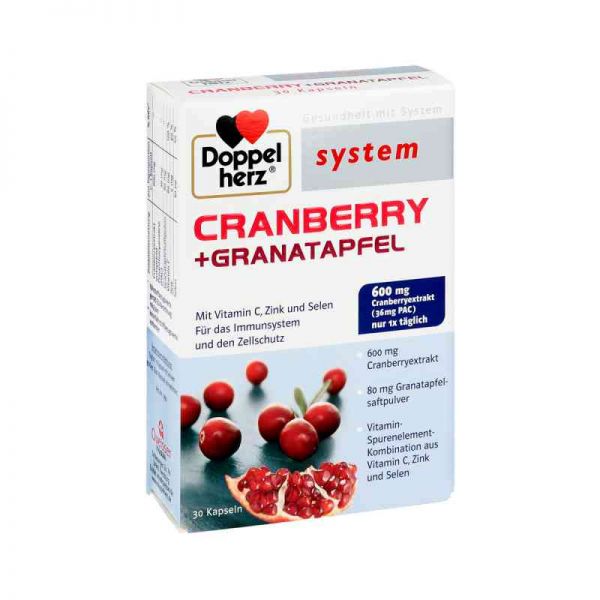 Doppelherz Cranberry + Granatapfel system Kapseln (30 stk)