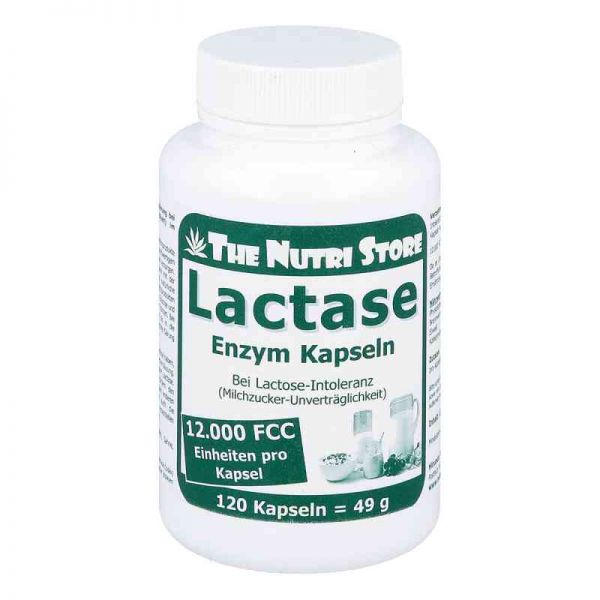 Lactase 12000 Fcc Enzym Kapseln (120 stk)