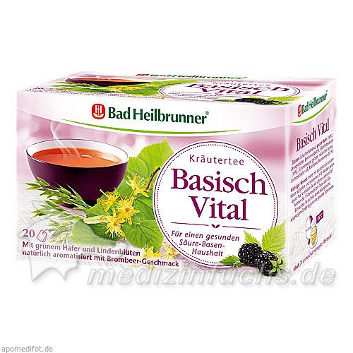 Bad Heilbrunner Kräutertee Basisch Vital, 20 ST