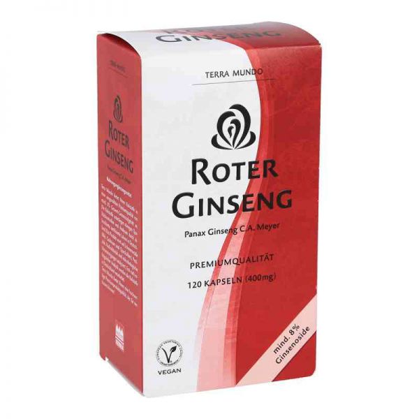 Roter Ginseng 400 mg 8% von Terra Mundo (120 stk)