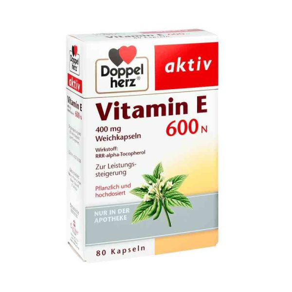 Doppelherz Vitamin E 600 N Weichkapseln (80 stk)