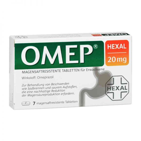 OMEP HEXAL 20mg (7 stk)