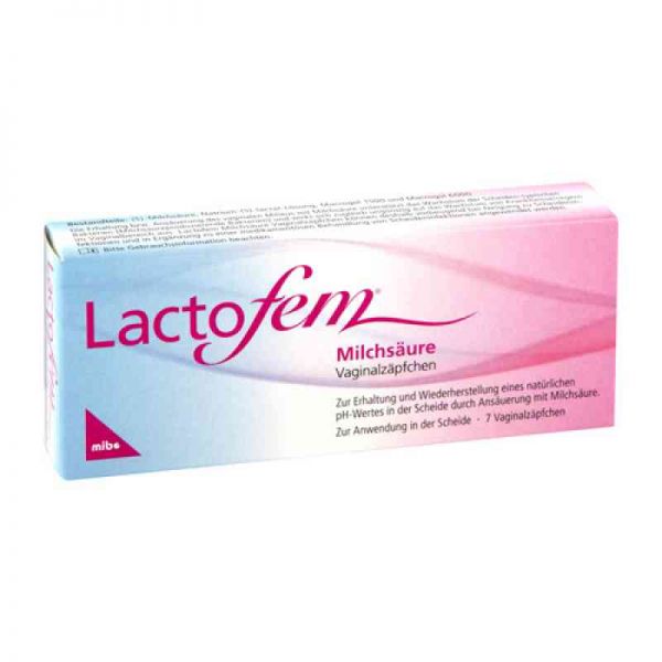 Lactofem Milchsäure Vaginalzäpfchen (7 stk)