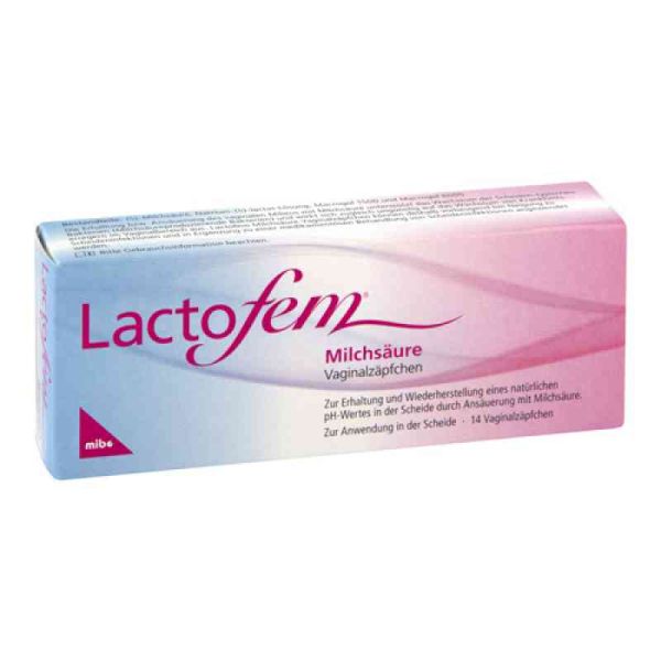 Lactofem Milchsäure Vaginalzäpfchen (14 stk)