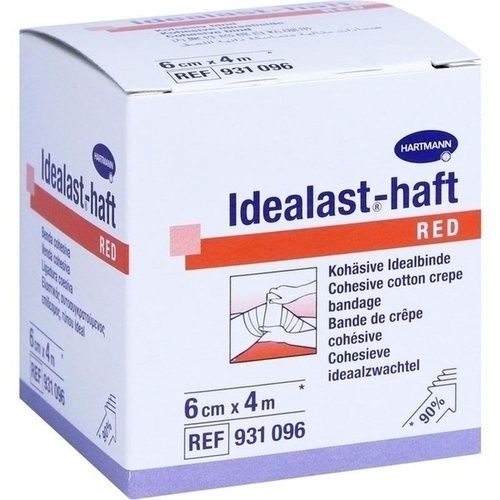 Idealast-haft color Binde 6cmx4m rot, 1 ST