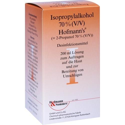 Isopropylalkohol 70% (V/V) Hofmann's, 200 ML