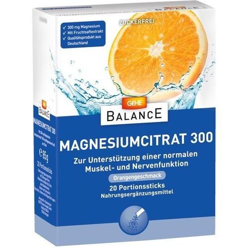 GEHE BALANCE Magnesiumcitrat 300, 20 ST