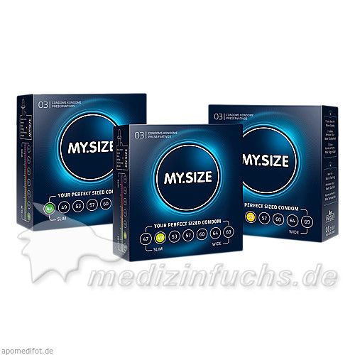 MYSIZE 47 49 53 TESTPACK, 3X3 ST