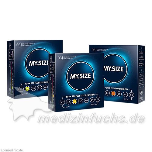 MYSIZE 49 53 57 TESTPACK, 3X3 ST