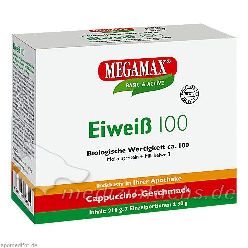 Eiweiss 100 Cappuccino Megamax, 7X30 G