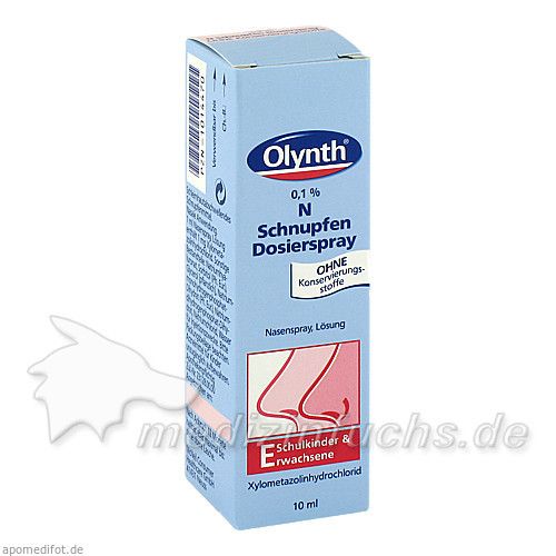 Olynth 0.1% N Schnupfen Dosierspray o.Kons., 10 ML